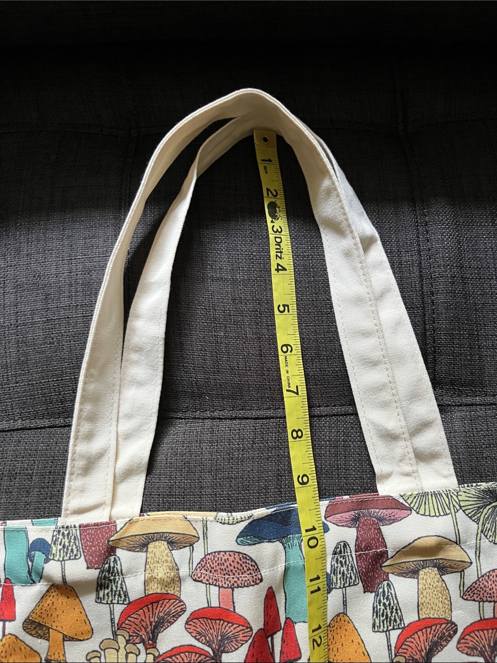 LA Soul Colorful Mushroom Cotton Canvas Tote Bag ๐ - Picture 7 of 14